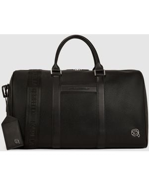 KARL LAGERFELD Ikon Outline Weekender Bag - Black
