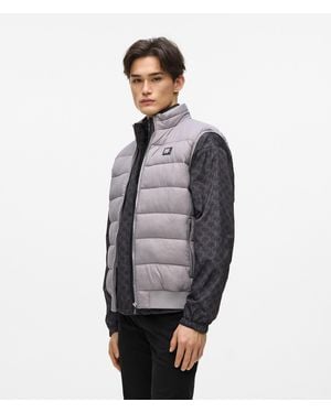 KARL LAGERFELD Lightweight Puffer Gilet - Grey
