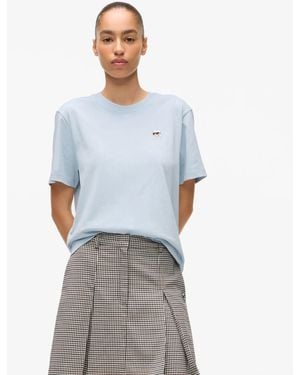 KARL LAGERFELD Ikon Klub T-Shirt - Blue