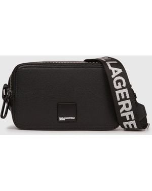 KL Jeans Box Logo Camera Bag - Black