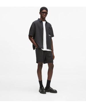 KL Jeans Crinkled Shorts - White