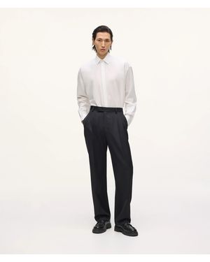 KARL LAGERFELD Kl Studio Double Pleat Trousers - White