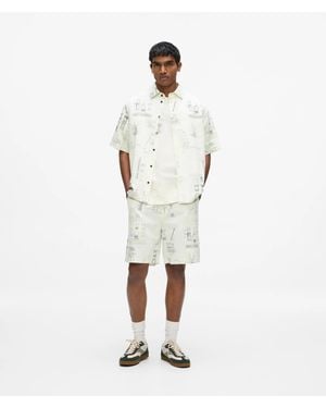 KARL LAGERFELD Maison De Karl Sketch Shorts - White