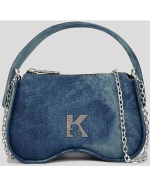 KL Jeans Henkeltasche Aus Denim - Blau