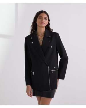 KARL LAGERFELD Biker Blazer - Black