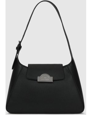 KARL LAGERFELD Rue St-Guillaume Metal Shoulder Bag - Black