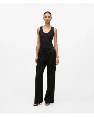 KARL LAGERFELD Kl X Amber Valletta Structured Suit Trousers - Black