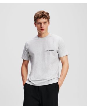 Karl Lagerfeld Pyjama-Set Mit Logo - Weiß