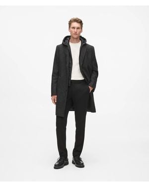 KARL LAGERFELD Transformer Wool-Blend Coat - Black