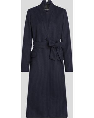 Karl Lagerfeld Couture-Mantel Mit Nadelstreifen, Frau, Größe - Blau