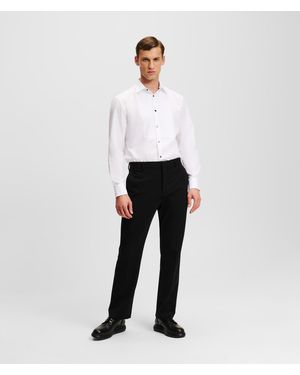 Karl Lagerfeld Tailored Punto Trousers - White