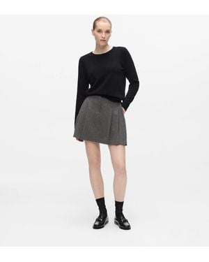 KARL LAGERFELD Pleated Mini Skort - Black