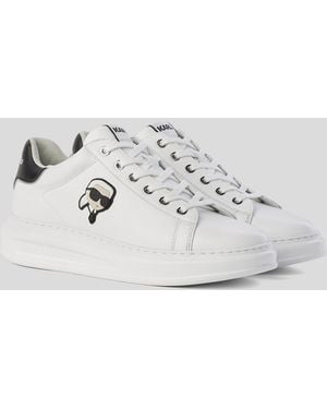 KARL LAGERFELD Kapri Nft Lo Lace Trainers Leather - White