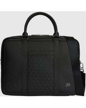 KARL LAGERFELD K/Panel Briefcase - Black