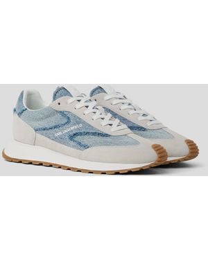 Karl Lagerfeld Kairo Niedrige Sneakers Mit Spitzen-Mix, Mann, Größe - Weiß