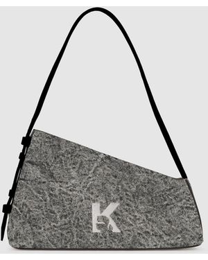 KL Jeans Geo Denim Shoulder Bag - Multicolour