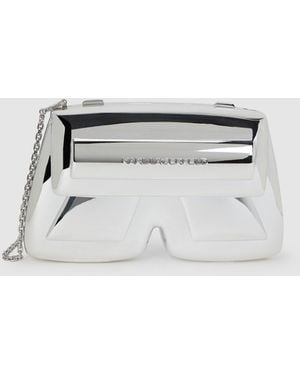 KARL LAGERFELD Ikon K Resin Clutch - White