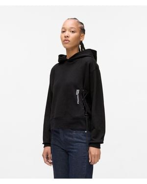 KL Jeans Drawcord Hoodie - Black