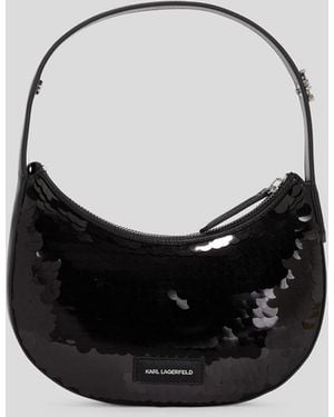 Karl Lagerfeld K/soirée Sequin Shoulder Bag - Black