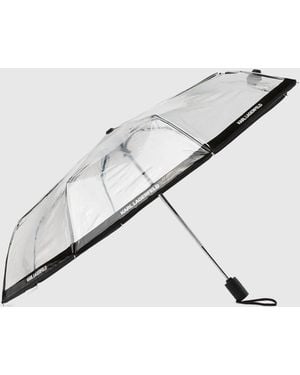 KARL LAGERFELD Logo Small Umbrella - Natural
