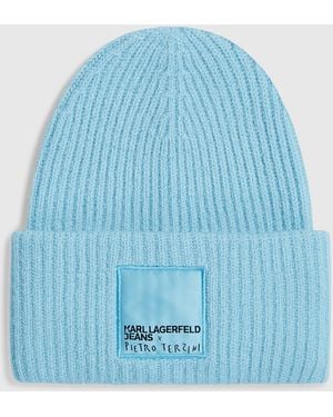 KL Jeans Bonnet Klj X Pietro Terzini, Femme, Taille - Bleu