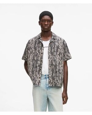 KL Jeans Short-Sleeved Logo Print Shirt, Multicoloured