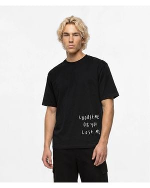 KL Jeans Klj X Pietro Terzini Boxy T-Shirt - Black