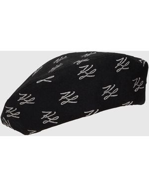 KARL LAGERFELD Beret Pailleté K/Autograph, Femme, Taille - Noir