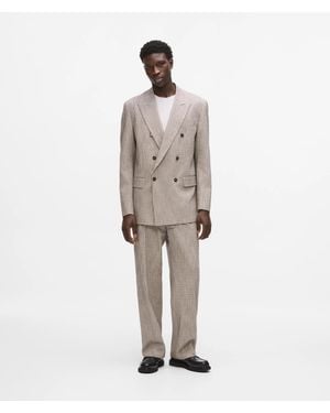 KARL LAGERFELD Straight-Leg Tailored Trousers - White