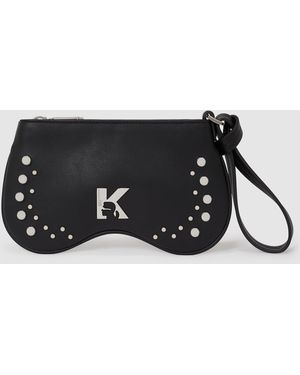 KL Jeans Sunglasses Studded Phone Pouch - Black
