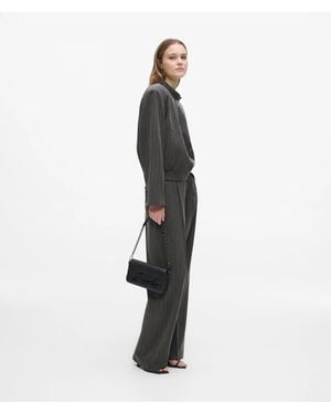 KARL LAGERFELD Pinstripe Straight-Leg Trousers - White