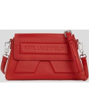Karl Lagerfeld Ikon K Crossbody Bag - Red