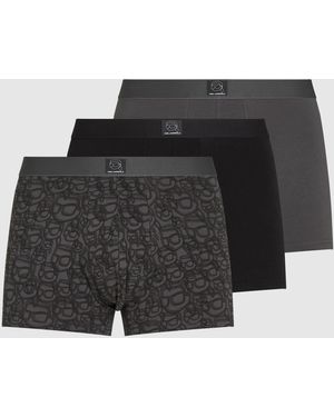 KARL LAGERFELD Ikon Trunks – 3-Pack - Black
