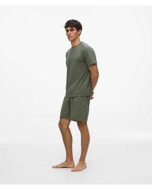 KARL LAGERFELD Logo Tape Pyjama Set - Green