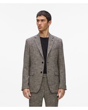 KARL LAGERFELD Tailored Blazer - Grey