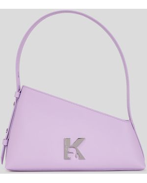 Karl Lagerfeld Geo Schultertasche Aus Leder, Frau, Größe - Lila