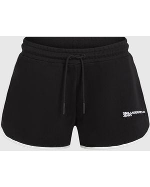 KL Jeans Logo Sweat Shorts - Black