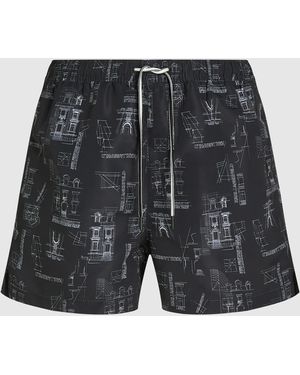 KARL LAGERFELD Maison De Karl Short Boardshorts - Black