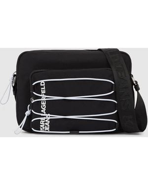 KL Jeans Utility Drawstring Camera Bag - Black