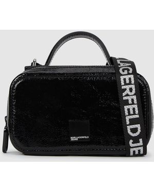 KL Jeans Mini Crossbody Bag - Black