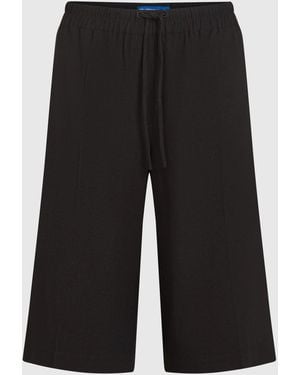 KL Jeans Bermuda Shorts Aus Leinenmischgewebe, Damen, Größe - Schwarz