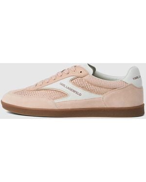 KARL LAGERFELD Exclusive Kandidate Mesh Trainers - Natural