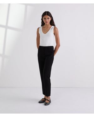 KARL LAGERFELD Cigarette Trousers - White