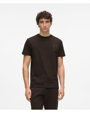 KARL LAGERFELD Crest Loungewear T-Shirt - Black