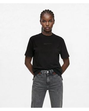 KL Jeans Open-Back T-Shirt - Black
