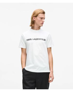 KARL LAGERFELD Logo T-Shirt - White