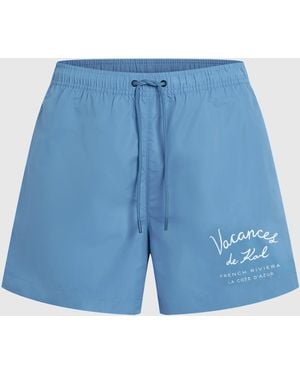 KARL LAGERFELD Vacances De Karl Short Boardshorts - Blue