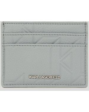 Karl Lagerfeld K/Urban Monogram Kartenetui, Mann, Größe - Grau