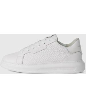 KARL LAGERFELD Monogram Kapri Trainers - White