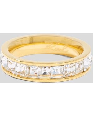 Karl Lagerfeld Bague De Cristaux, Femme, Taille - Métallisé